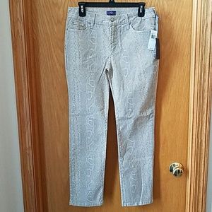 NYDJ snake print pants
